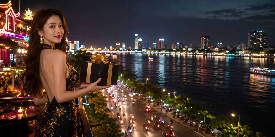 Người dùng miền Tây Mekong đặt cược trực tuyến qua điện thoại trong không gian neon